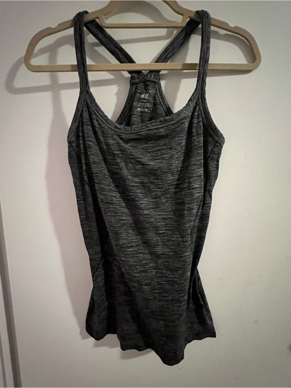 H&M Dark Gray Crossback Tank Top